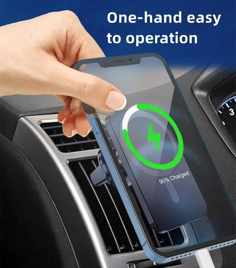 Premium MageSafe Magnetic Wireless Car Charger mount