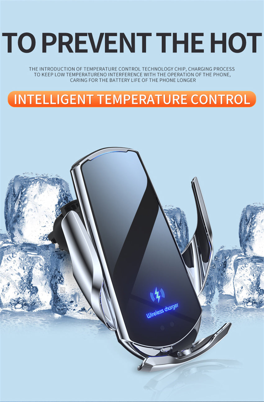 Cargador inalámbrico para coche con sensor inteligente premium