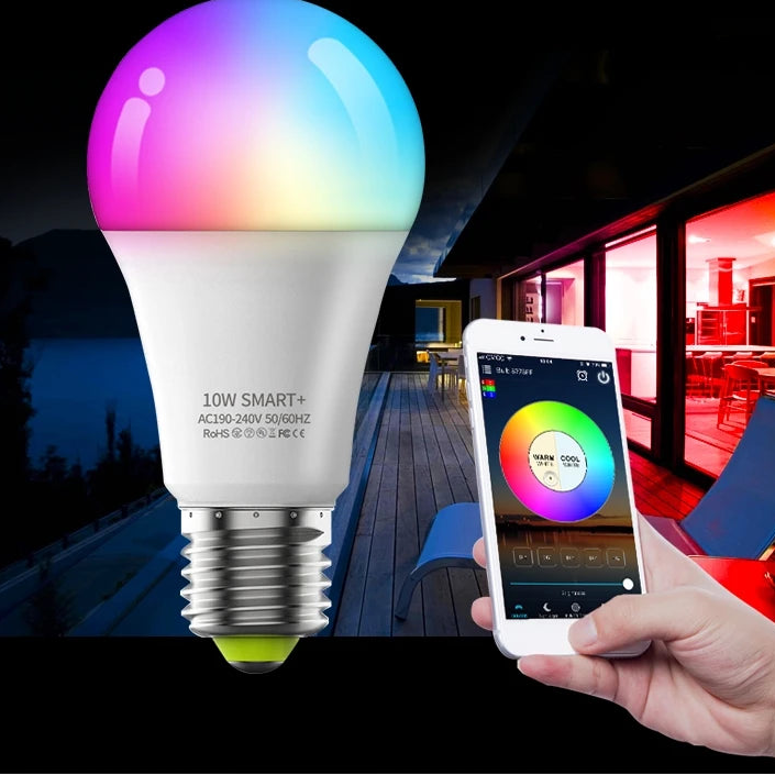 Bombilla LED RGB inteligente premium con sincronización de música