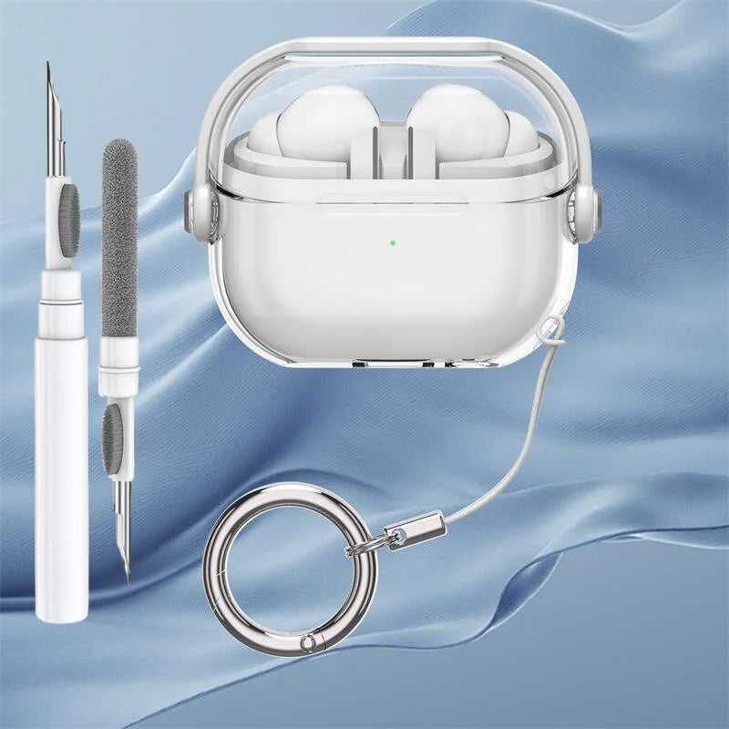 Funda transparente premium para auriculares inalámbricos