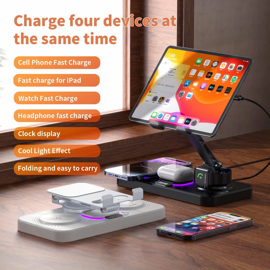 Premium Foldable Magnetic Wireless Charging Station
