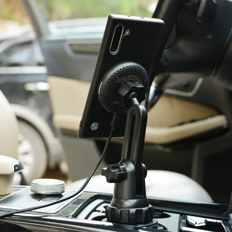 Premium MagSafe Wireless Car Charger Cup Holder Mount