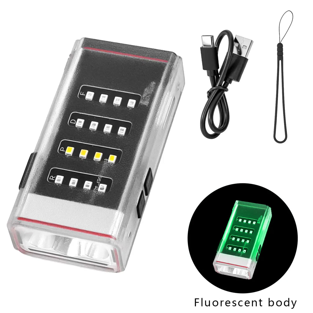 Linterna recargable premium con batería externa para camping
