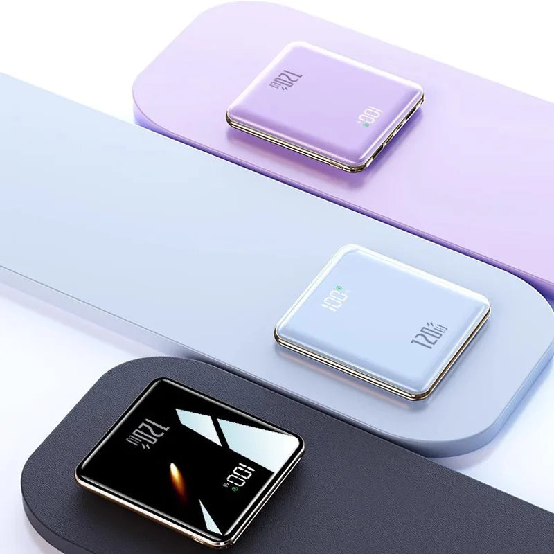 Premium Ultra Thin Power Bank with Built in Cables