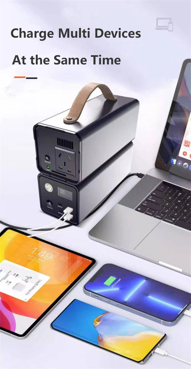 Premium Portable Power Station with AC Outlet & Fast Charging