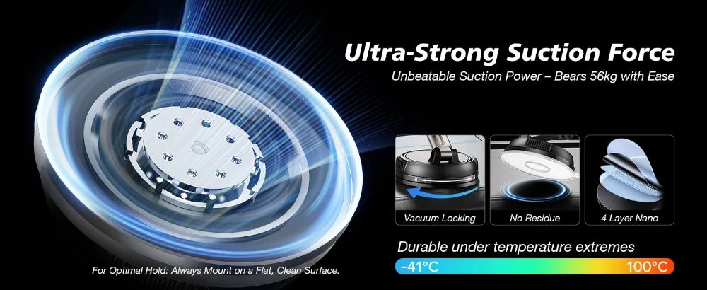 Premium Qi2 Magnetic Wireless Car Mount Charger with Cooling Fan