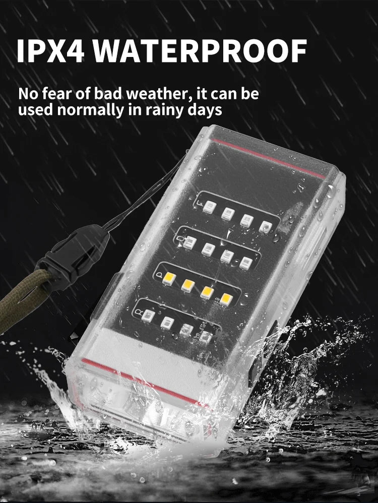 Premium Rechargeable Flashlight with Power Bank for Camping