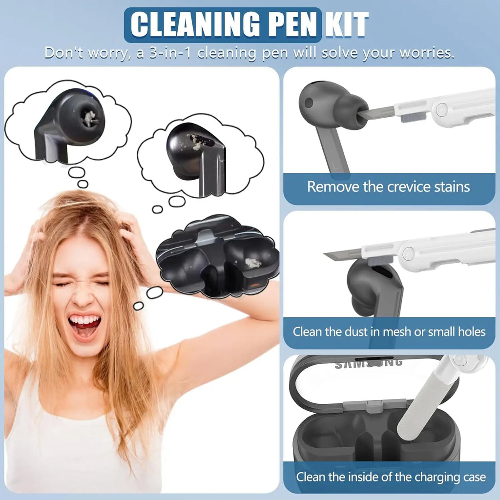 Funda transparente premium para auriculares inalámbricos