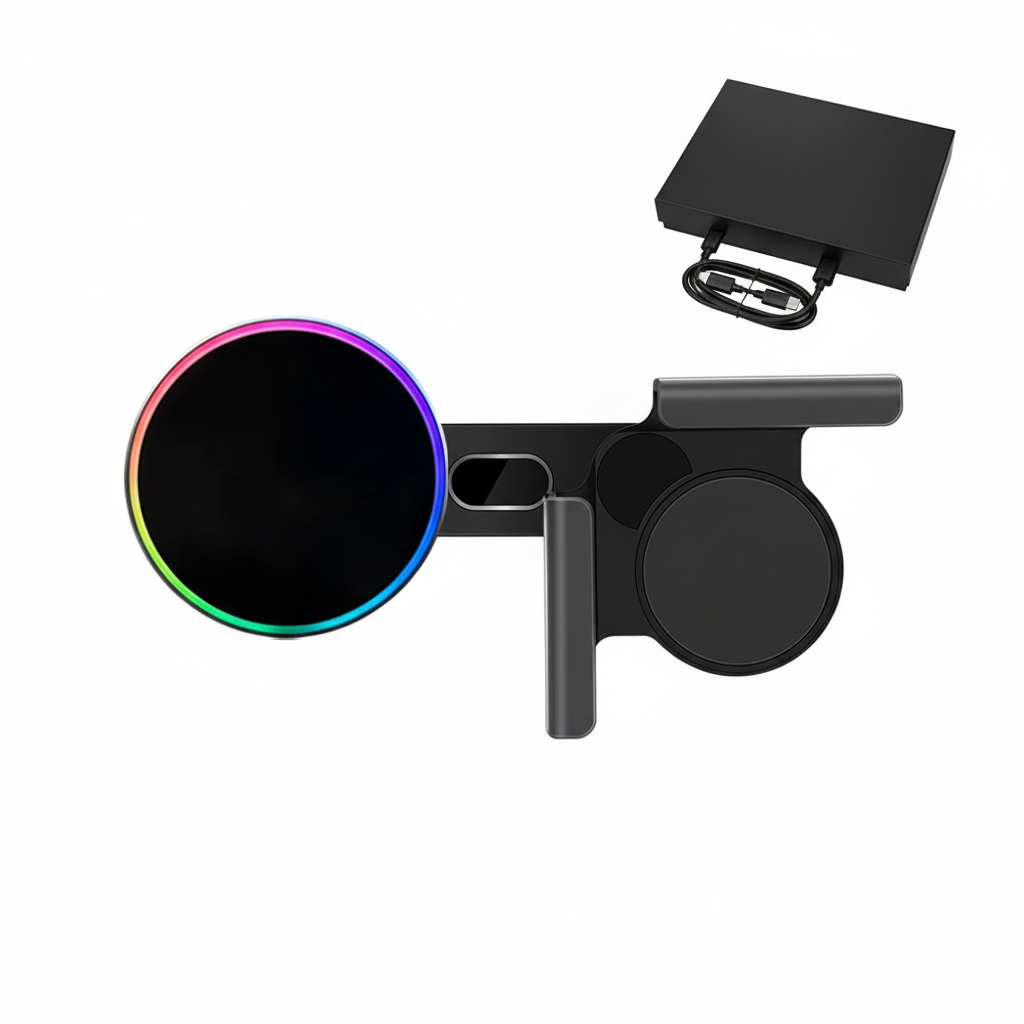 Car Wireless Charger - Rainbow LED Clean