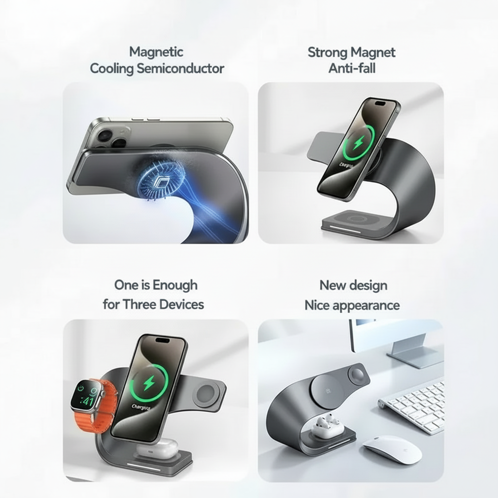 Metal Wireless Charger - Features (All English)