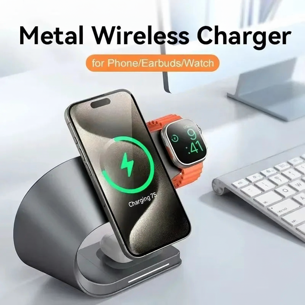Metal Wireless Charger - Lifestyle