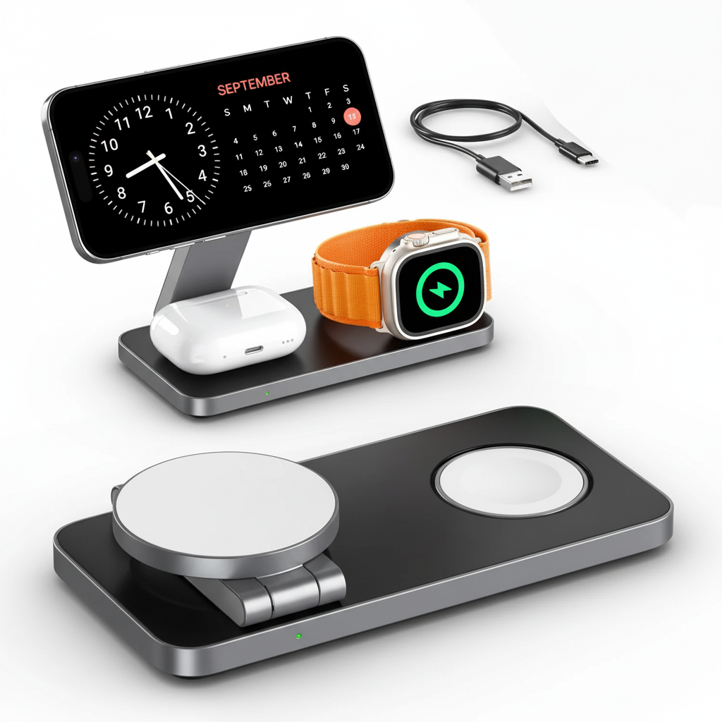 Premium 3-in-1 Foldable Charging Station