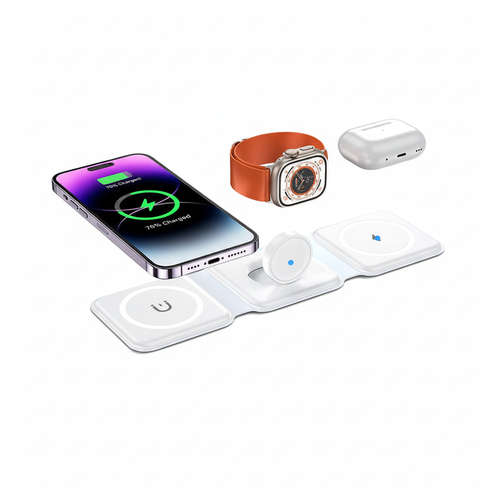 Premium 3-in-1 Wireless Charger - Exact Compatibility